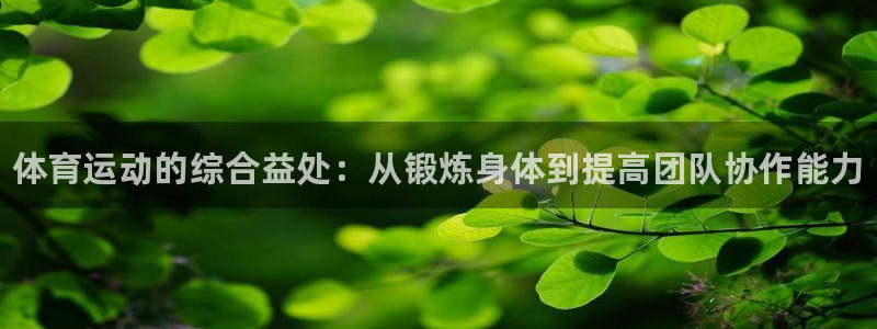 米兰体育官方正版app神州：体育运动的综合益处：从锻炼身体到