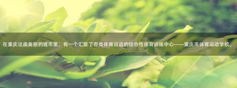 米兰体育官网下载平台注册要钱吗：在重庆这座美丽的城市