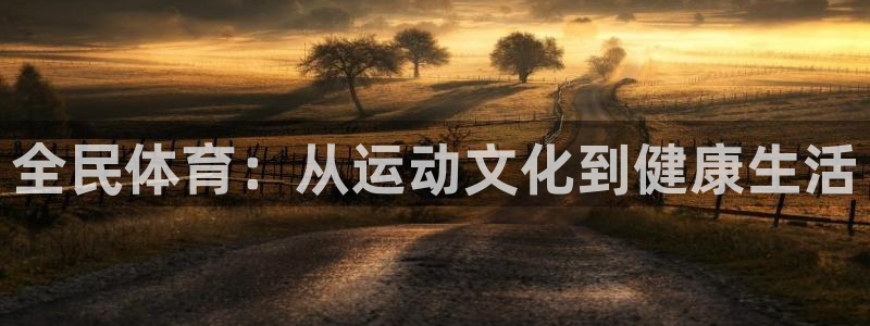 米兰体育官网下载平台注册要钱吗：全民体育：从运动文化